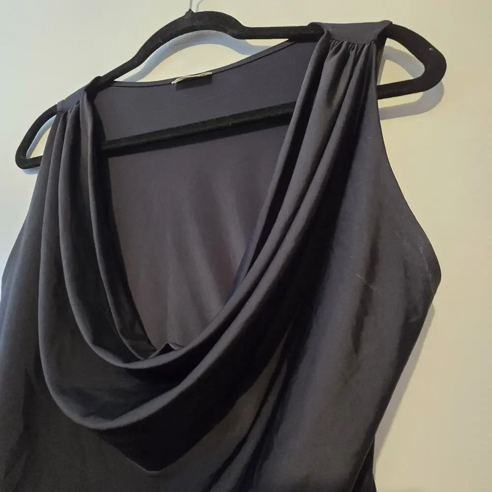 Intimately‎ Free People City Nights Tuck In Top Womens Size XS Black EUC Slinky